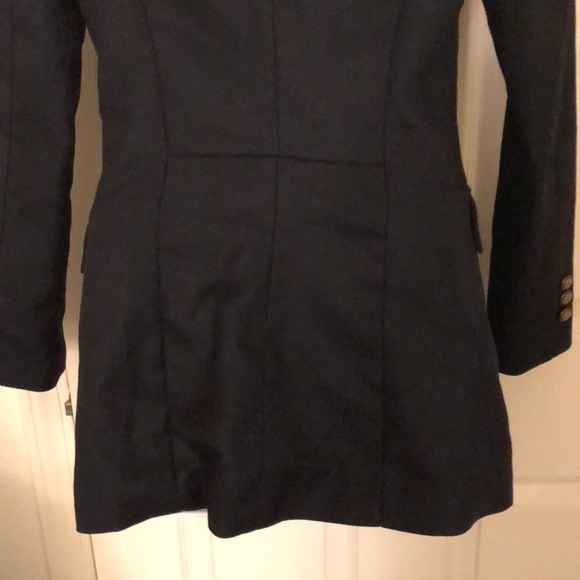 Adorable Black Pea Coat Style Blazer - Picture 12 of 17